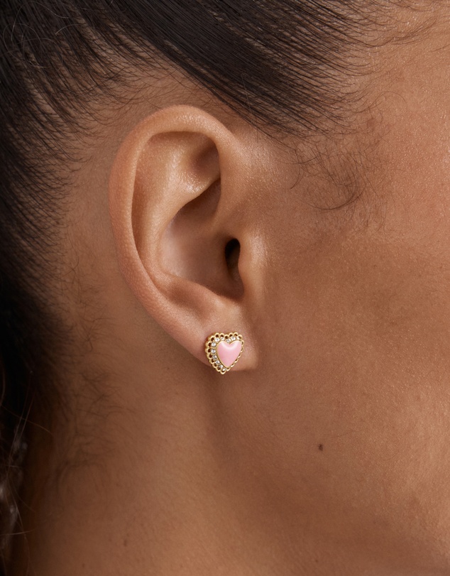 MIMCO - Lace Heart Stud Earrings