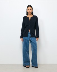 AERE - Nia Cotton Cashmere Blend Cardigan