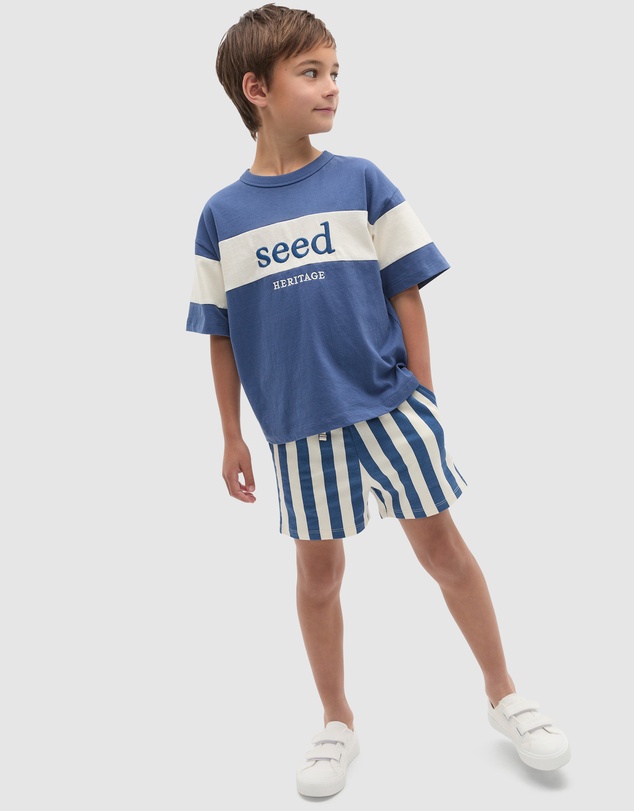 Seed Heritage - Core Stripe Track Short