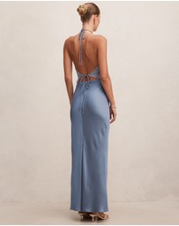 Forever New - Kelli Lace Strappy Satin Maxi Dress
