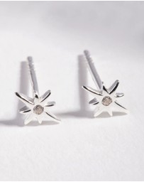 Lovisa - Sterling Silver Diamante Starburst Stud Earrings