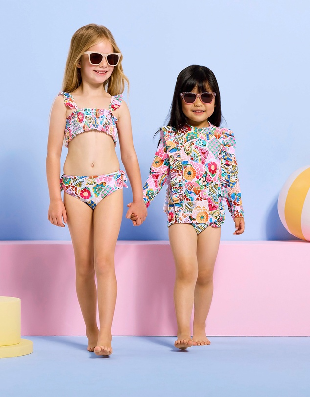 Seafolly - Beach Boheme Shirred Bikini - Kids