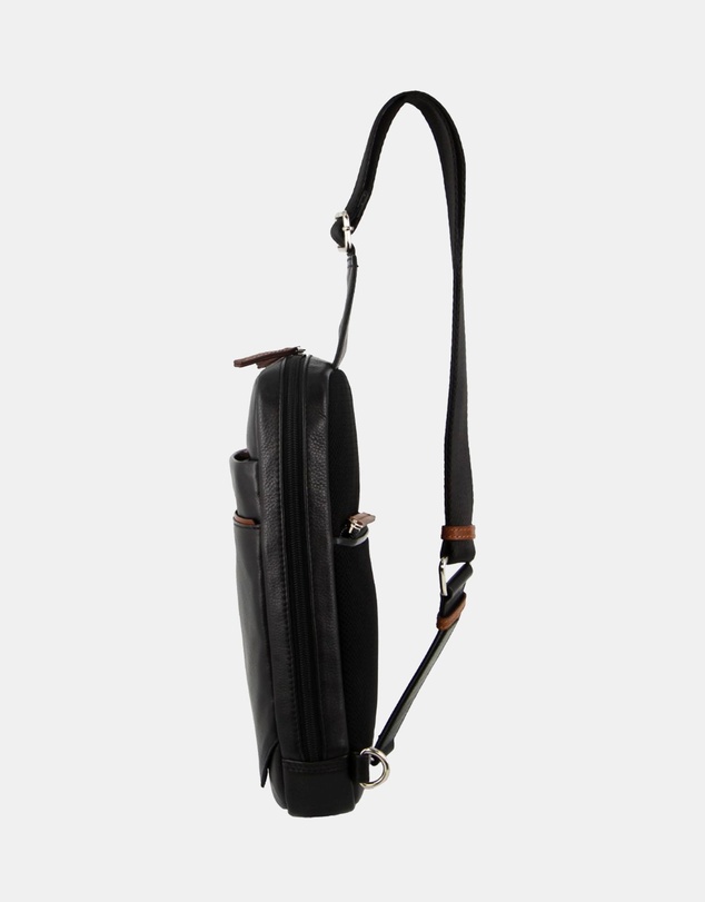 Pierre Cardin - Pierre Cardin Leather 3-Way Sling Bag