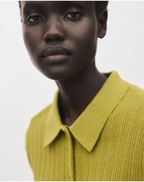 M.N.G - Polo-Neck Ribbed Sweater