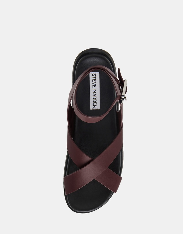 Steve Madden - My Bestie Cherry Lacquer Leather Sandals