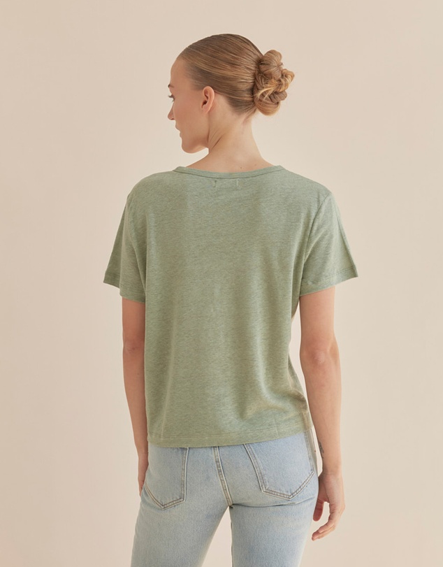 Amelius - Coogee Linen Crew Neck Tee