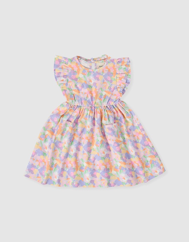Goldie + Ace - Pastel Bouquet Lyla Dress - Babies-Kids