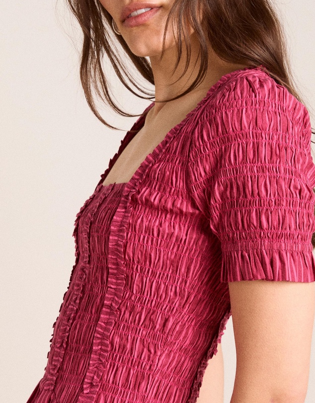 Damson Madder - Raphaela Ruffle Midi Dress