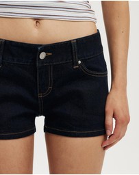 Cotton On - Micro Low Denim Shorts