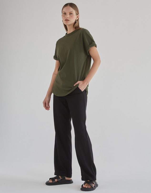 DRICOPER DENIM - Slouchy Forest Green Tee