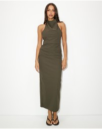 Dazie - Bonnie Maxi Ruched Halter Dress