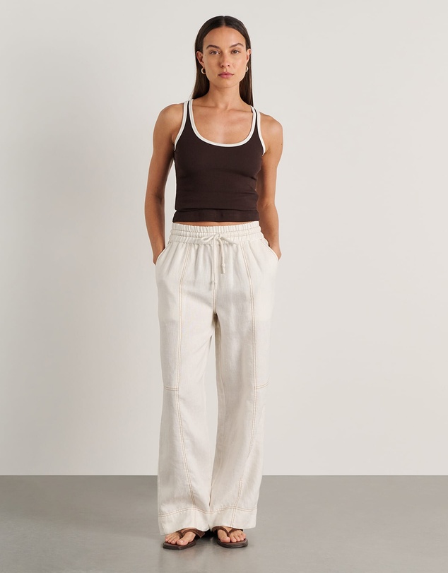 Jag - Sabine Linen Relaxed Leg Pant