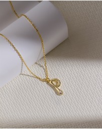 Wanderlust + Co - Alphabet Bubble Pendant Necklace - Letter P