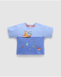 Purebaby - Ocean Relaxed Tee -Kids-Babies