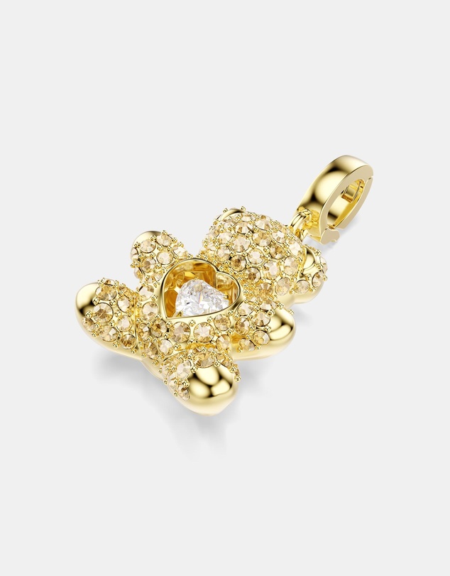 Swarovski - Idyllia Charm, Mixed Cuts, Teddy, Gold Tone, 18K Gold Finish