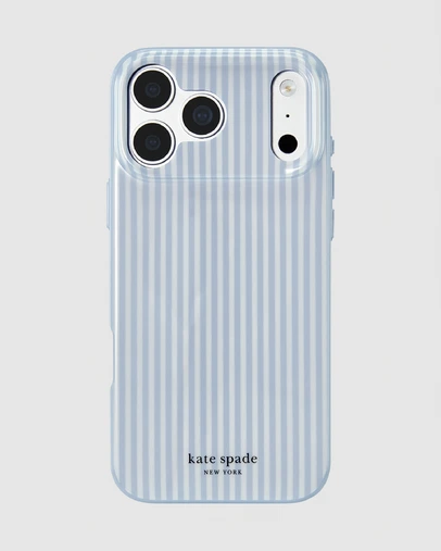 Kate Spade - Kate Spade Faux Stripe Dimond MagSafe Case for iPhone 18 Pro Max / 17 Pro Max