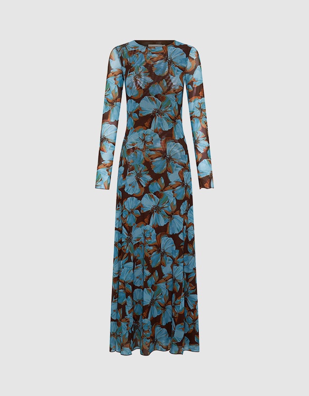 KIVARI - Nieve Mesh Maxi Dress