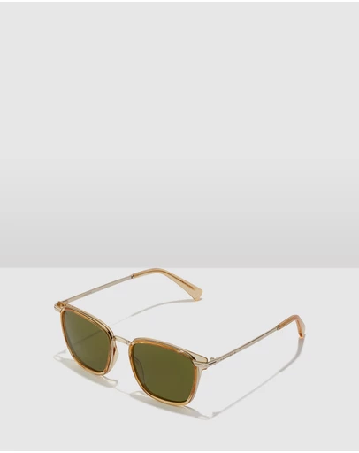 Hawkers Co - HAWKERS - Champagne Juniper Green INK Sunglasses for Men and Women UV400