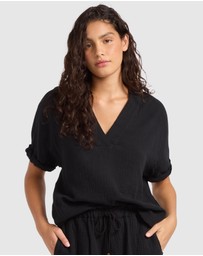 Seafolly - Double Gauze Tv-Neck Top