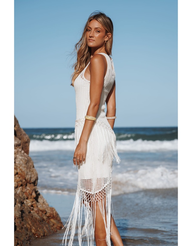 Petal & Pup - Adella Midi Dress - Natural