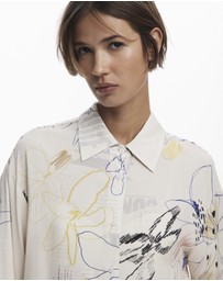 Desigual - Fluid collage shirt
