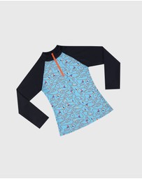 Aqua Blu Kids - Bowline Long Sleeve Rash Vest - Teens