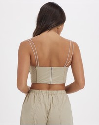 Dazie - Wish You Were Here Cargo Corset Top