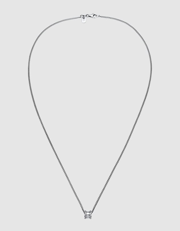 Kuzzoi - ICONIC EXCLUSIVE - Classic Curb Chain Necklace in Oxidised 925 Sterling Silver