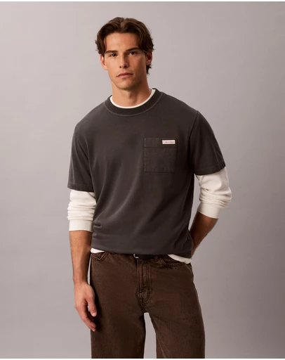 Calvin Klein Jeans - Washed Cotton Pocket T-Shirt