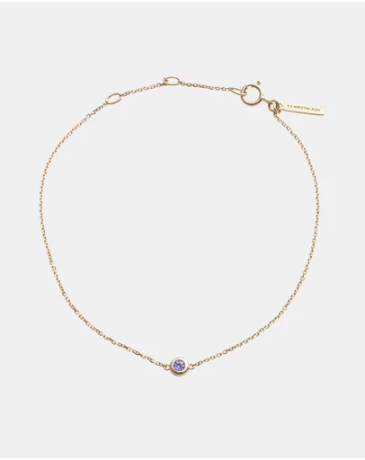 Kirstin Ash - Petite Birthstone Bracelet December Tanzanite