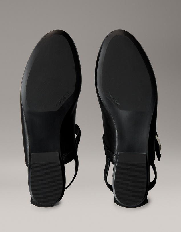 Calvin Klein - Leather Airfit Cushioned Ballerinas