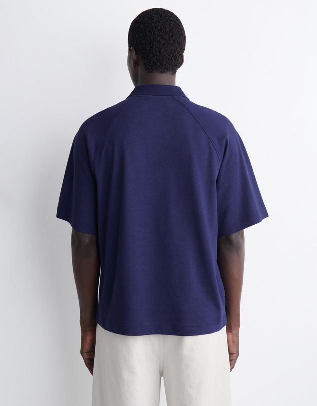 COS - Relaxed Cotton-Linen Polo Shirt