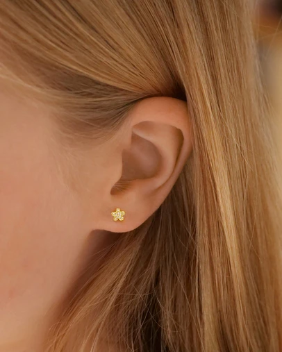 The Silver Collective - Children's Sophia Earrings Gold