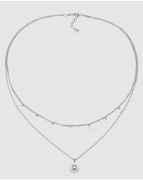 Elli Jewelry - Necklace Layer Sun 925 Sterling Silver