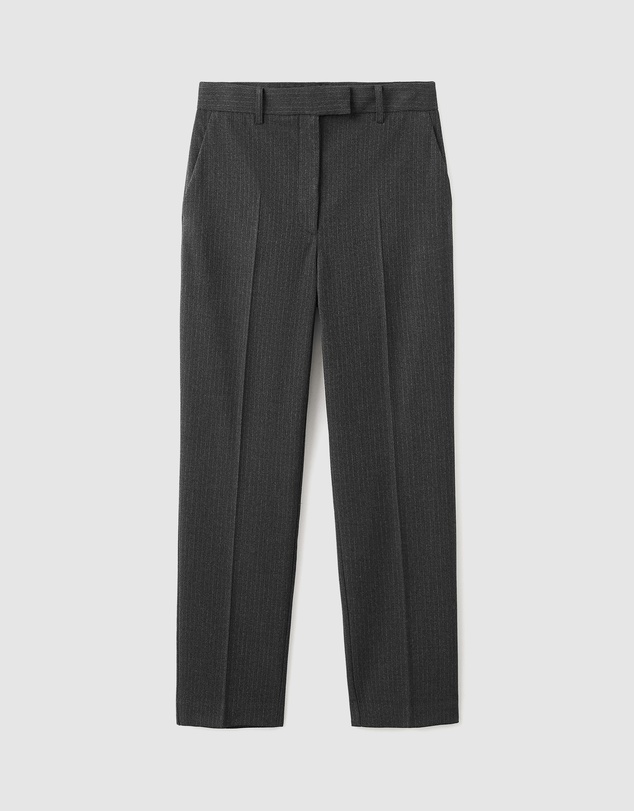 M.N.G - Slim Cropped Pinstripe Trousers
