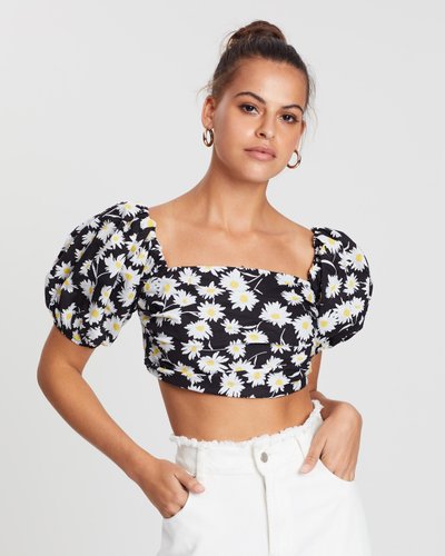 Sanity Puff Sleeve Crop Top