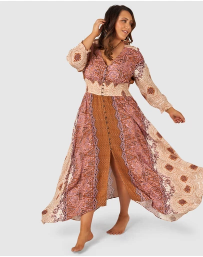 The Poetic Gypsy - Brown Sugar Maxi Dress