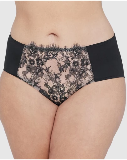 Skarlett Blue - Entice Medium Rise Lace Front Brief