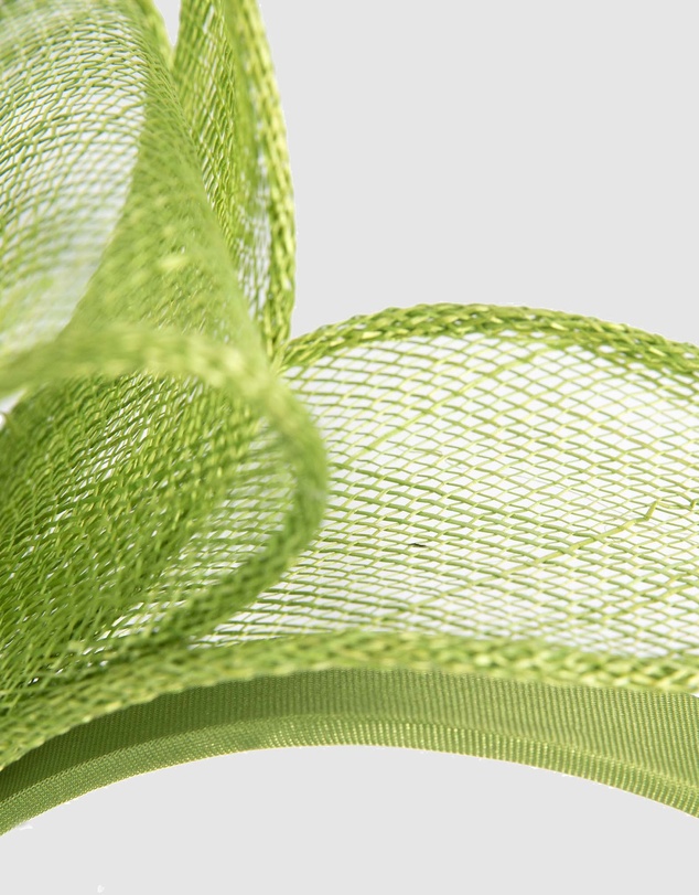 Max Alexander - Green Sinamay Bow Fascinator