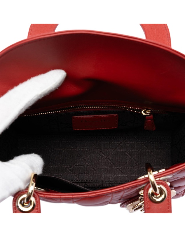 Pre-Loved by Azura Reborn - Pre-Loved Small Lambskin Cannage My ABCDior Lady Dior