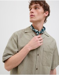Jack & Jones - Bluluke Jacquard Short Sleeve Resort Shirt