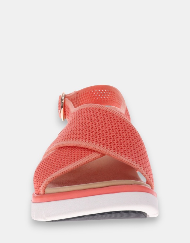 Mia Vita - Celia Wedge Sandal - Coral
