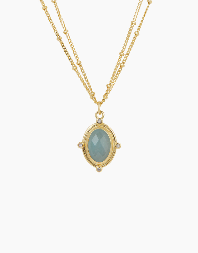 Bianc - Breeze Necklace Milky Aquamarine