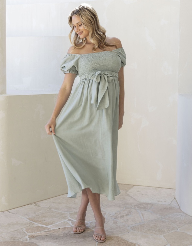 Angel Maternity - Fabia Reversible Tie Maternity Dress