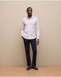 Trenery - Tailored Fit Puppytooth Check Shirt in Orchid