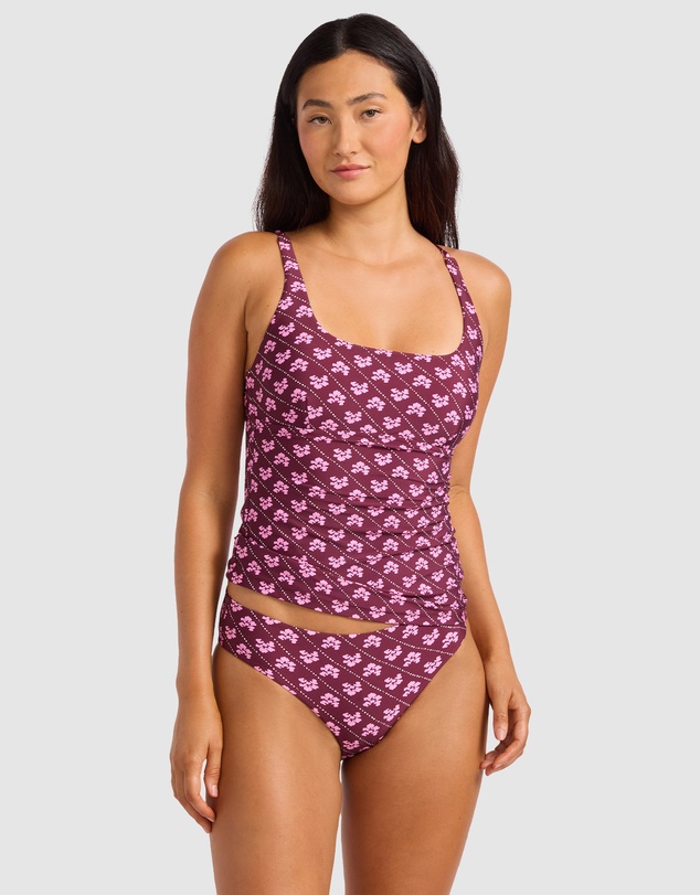 Seafolly - Batik Bloom Square Neck Tankini Bikini Top