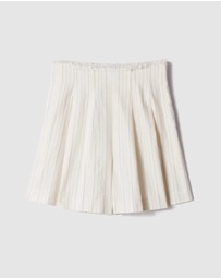 & Other Stories - Raw-Edge Pleated Shorts