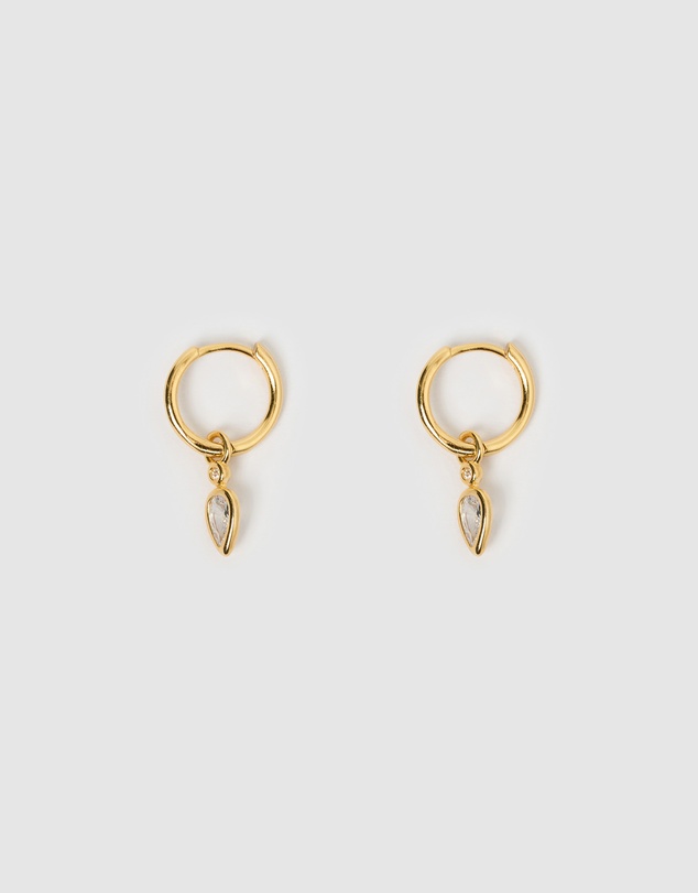 Arms Of Eve - Daisy Gold Earrings - Stone