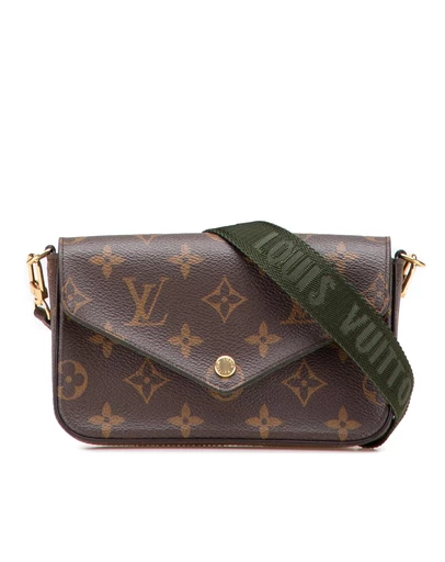 Pre-Loved by Azura Reborn - Pre-Loved louis vuitton Stylish Crossbody Envelope Flap Bag with Adjustable Shoulder Strap