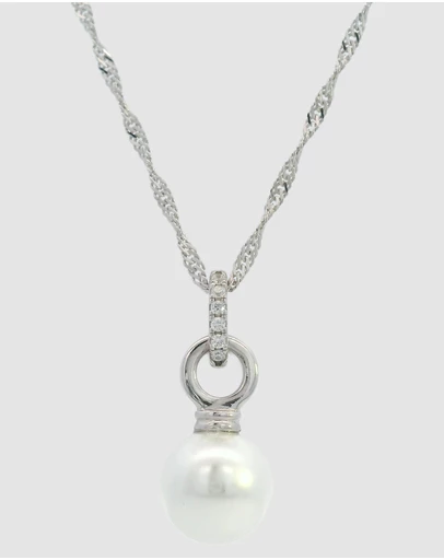 Georgini - Georgini Adagio Pearl Duo Pendant Silver
